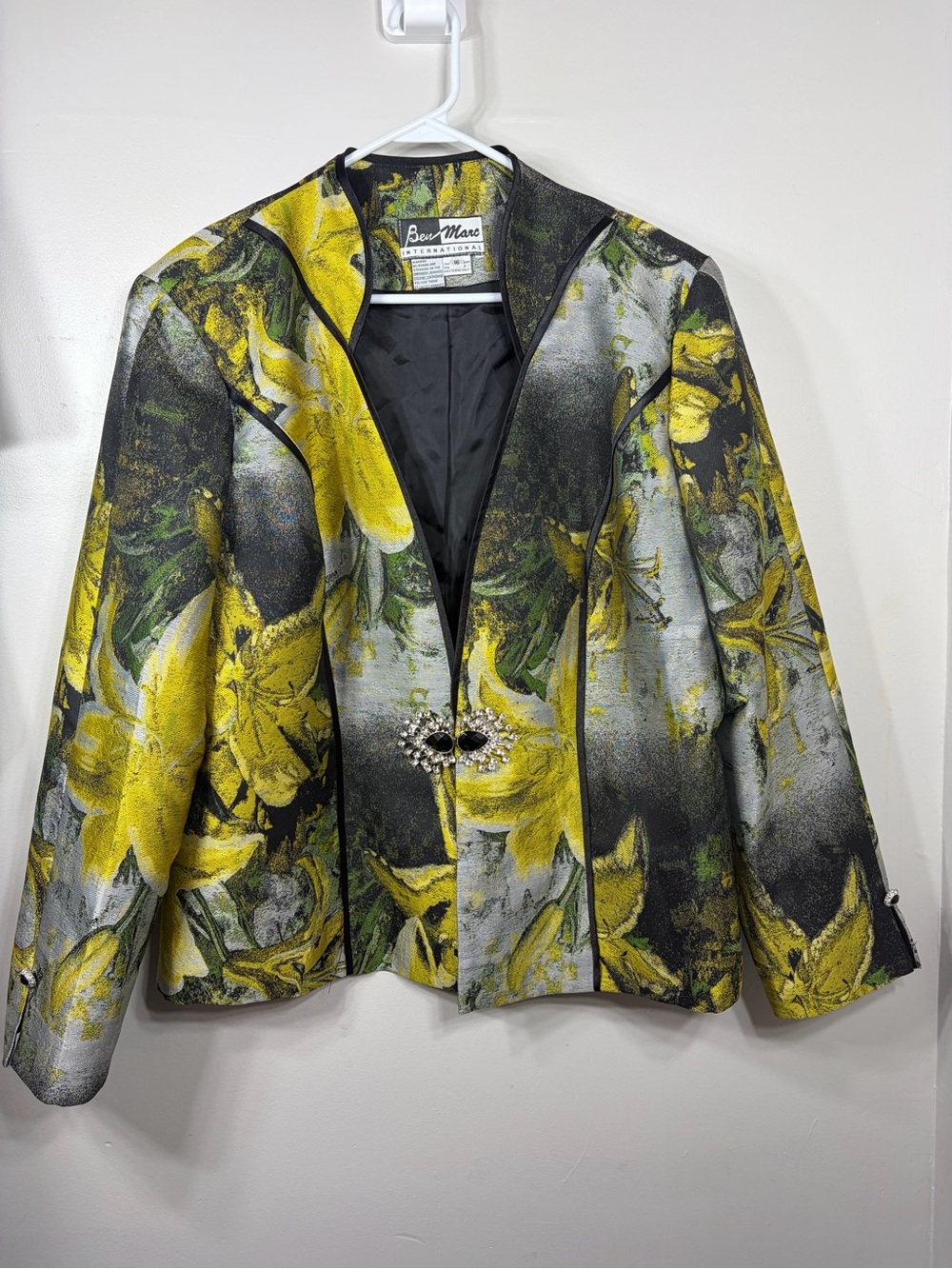 Ben Marc International Women’s Floral Tapestry Jacket Blazer Size 16